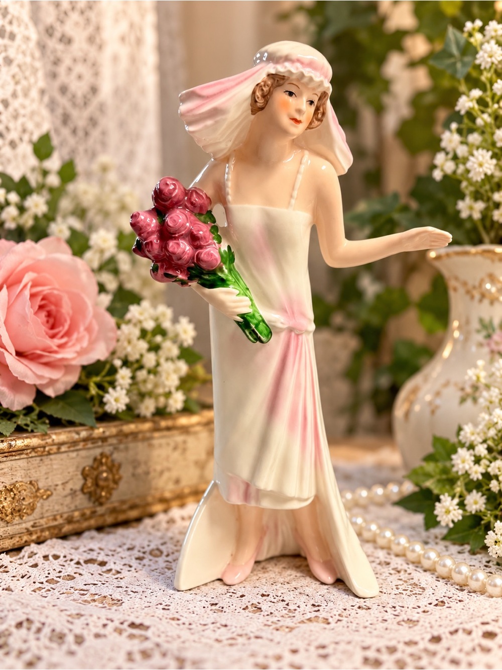 Goebel Her Treasured Day 1925 Bride Figurine West Germany Fashions on Parade